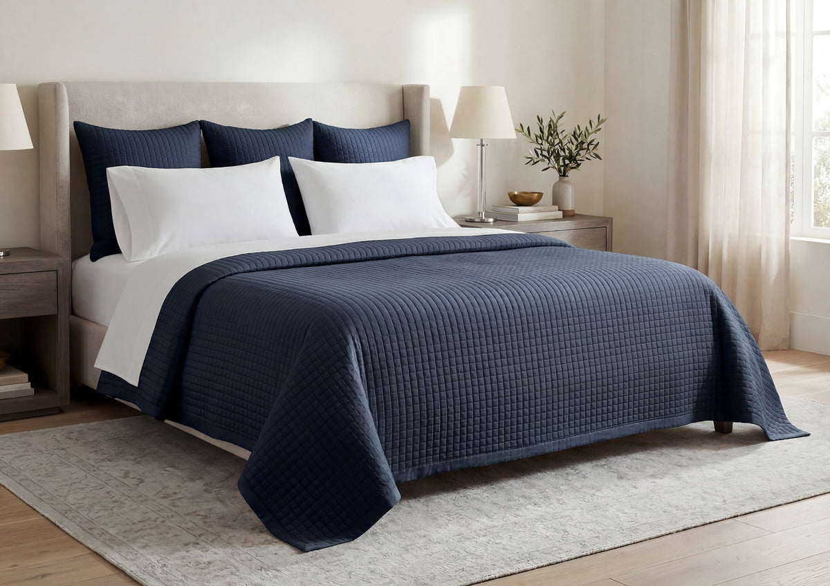 Quilted Coverlets and Shams