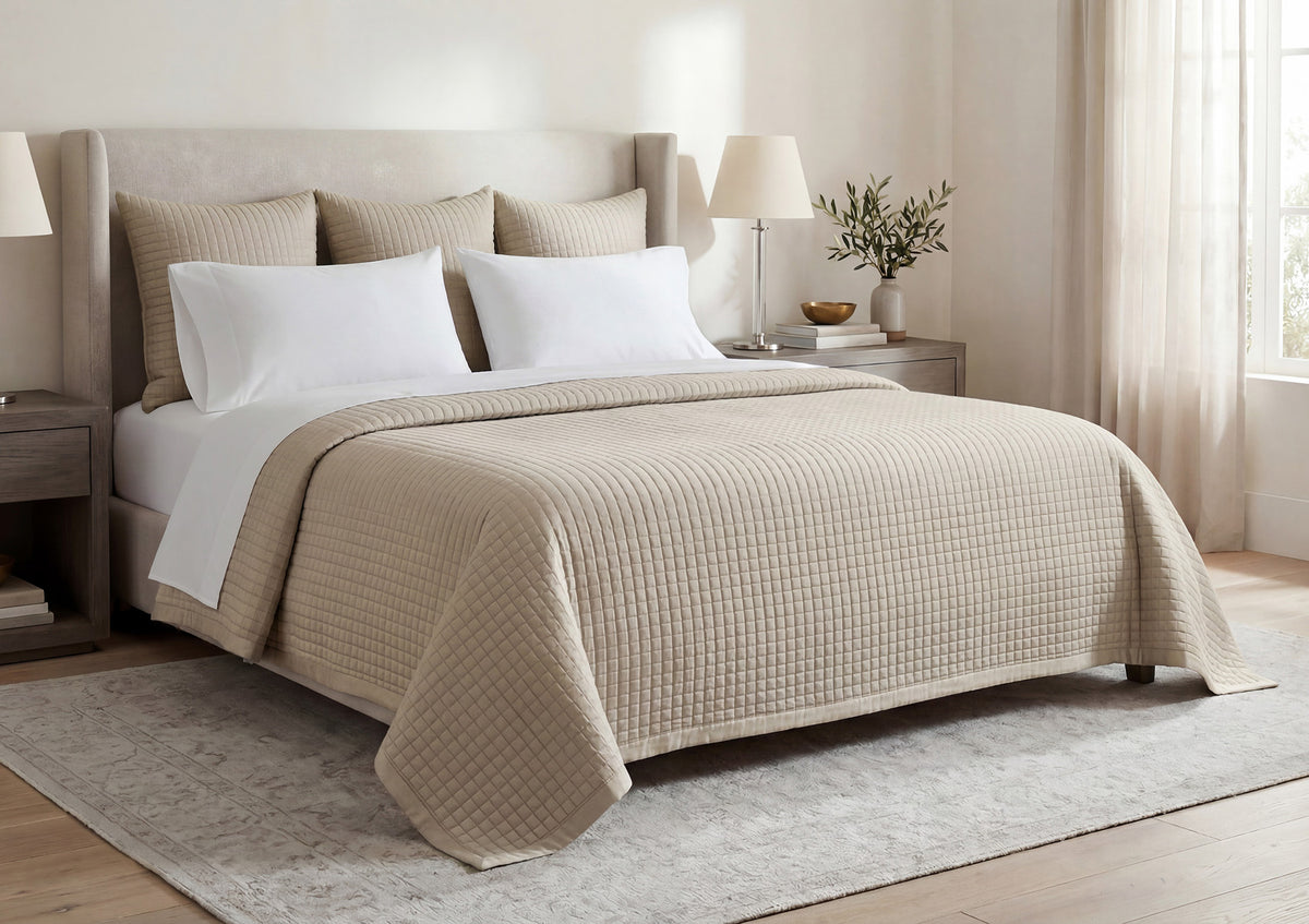 Quilted Coverlets and Shams
