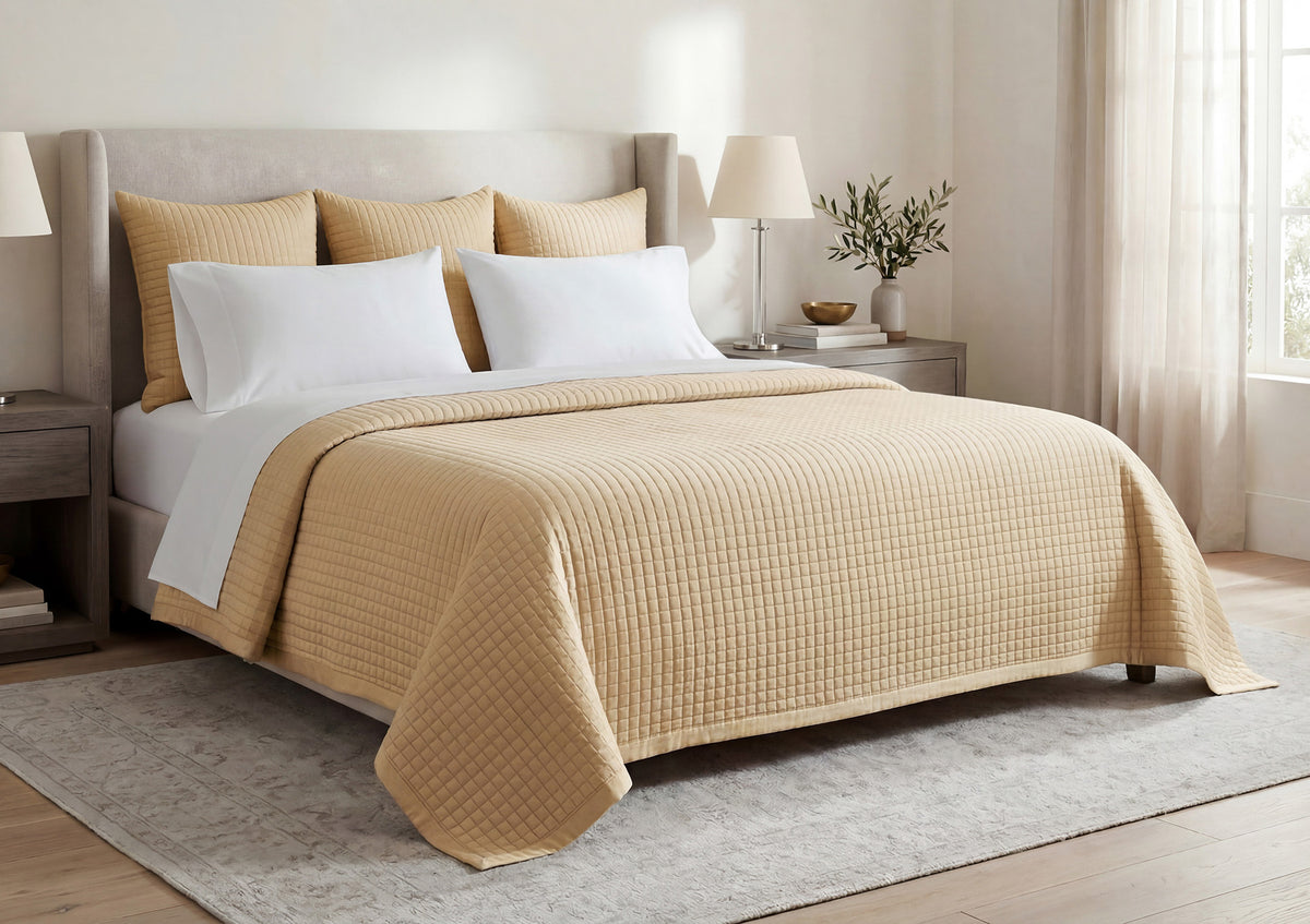 Quilted Coverlets and Shams