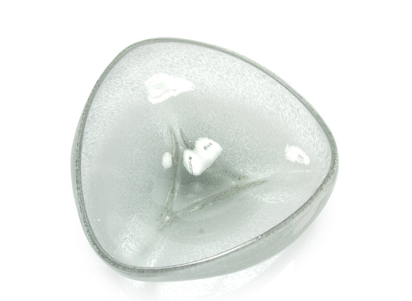 Sea Foam Glass Bowl From Top View