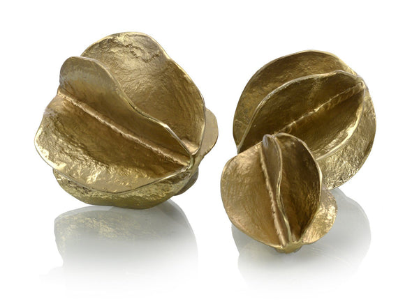 Set of Three Brass Spheres
