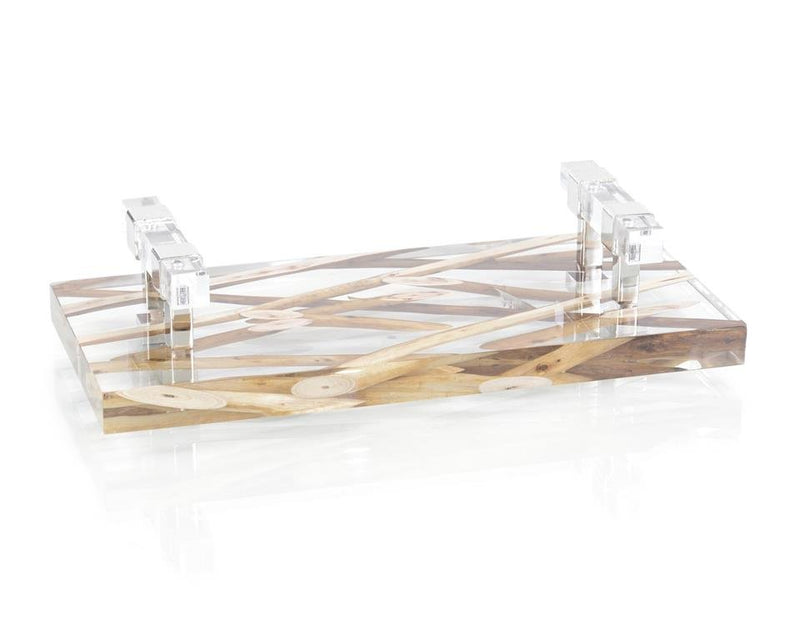 Branches Suspended in Acrylic Tray - Elegant Strand