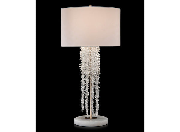 Cascading Crystal Waterfall Table Lamp