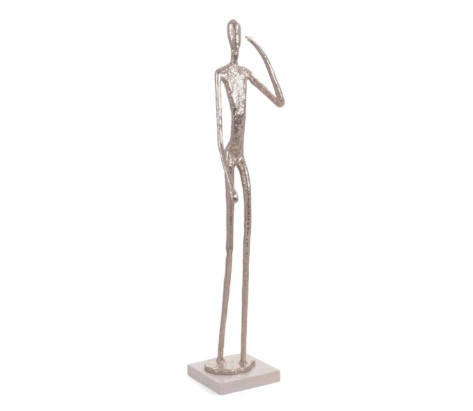 Nickel Figure One Sculpture - Elegant Strand