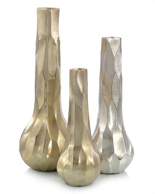 Set of Three Organic Harlequin Vases - Elegant Strand
