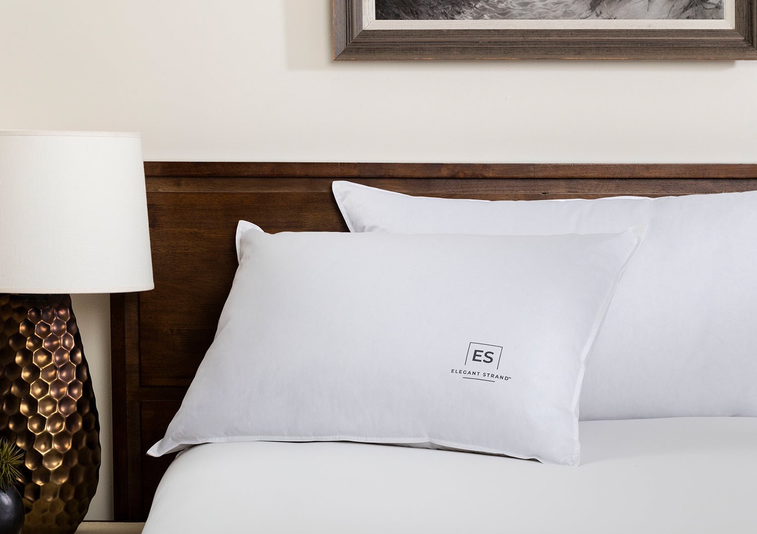 European Goose Down Feather Pillows Elegant Strand Elegant Strand